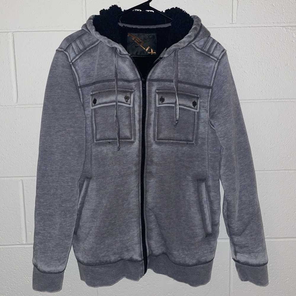 sherpa lined hoodie